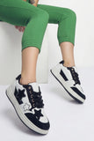 White/Black Urban Fit Jogger Sneakers