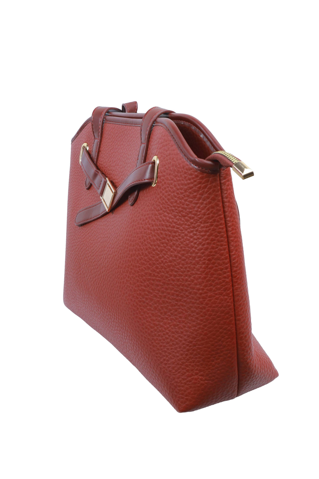 Maroon Luxe Statement Handbag