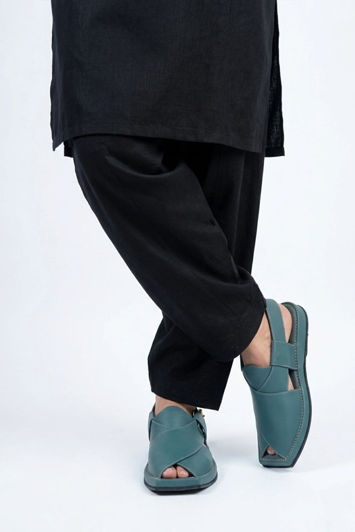 Grey Kaptan Classic Traditional Chappal