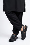 Black Kaptan Classic Traditional Chappal