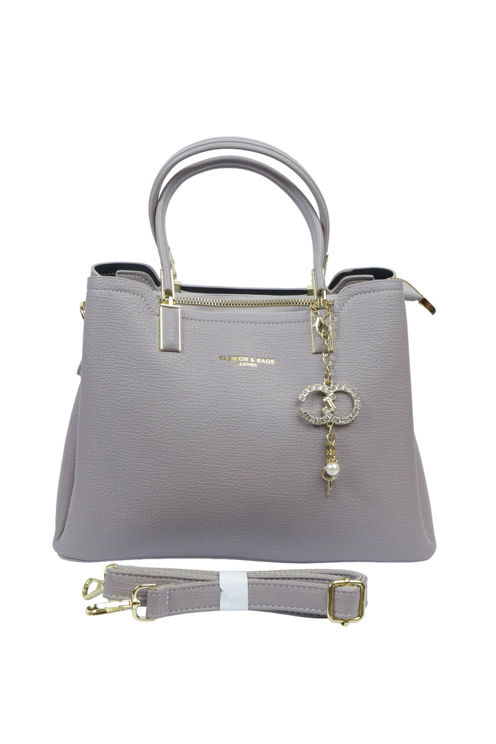 Grey Elegant Carry Handbag
