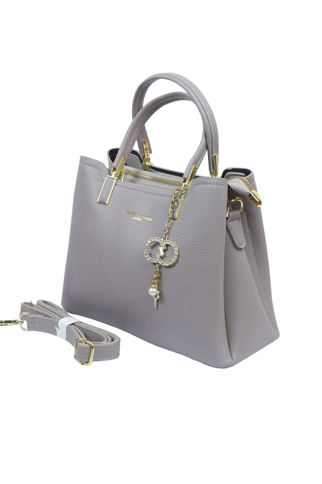 Grey Elegant Carry Handbag