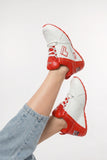 White/Red Performance Sports Shoes