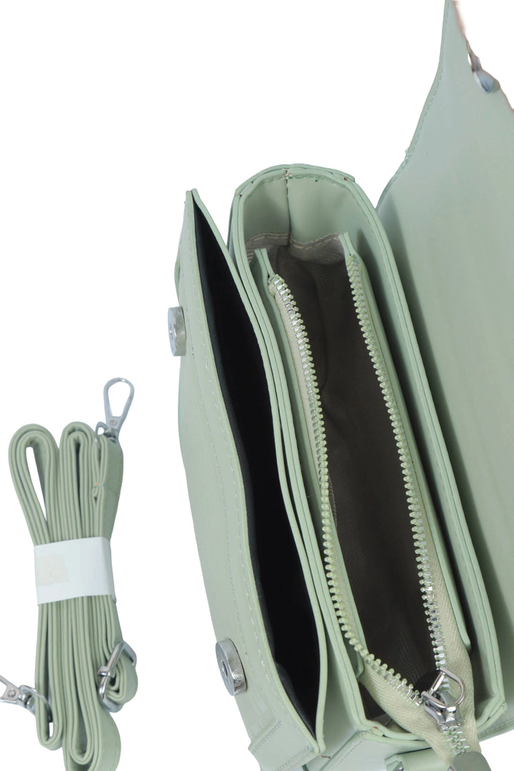 Green Refined Style Handbag