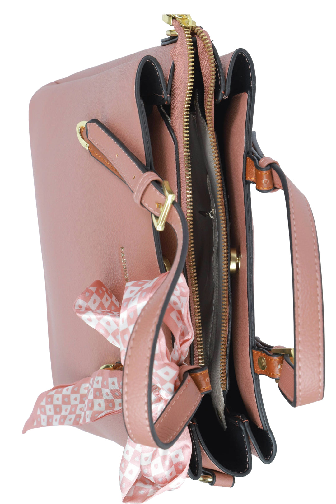 Rose Brown Signature Handbag
