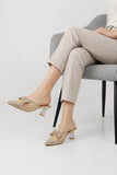 Gold Refined Occasion Coat Shoe