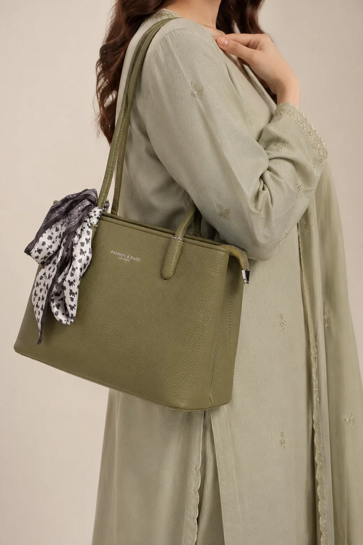Green Contemporary Tote Bag