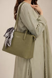 Green Contemporary Tote Bag