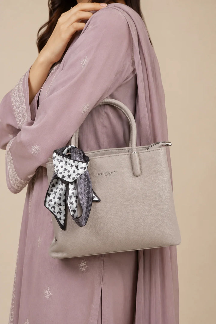 Grey Contemporary Tote Bag
