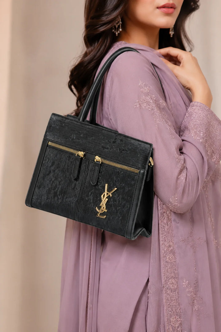 Black Premium Satchel Handbag