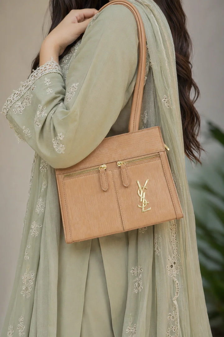 Light Brown Premium Satchel Handbag