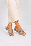 Khaki Elegant Premium Medicated Slipper