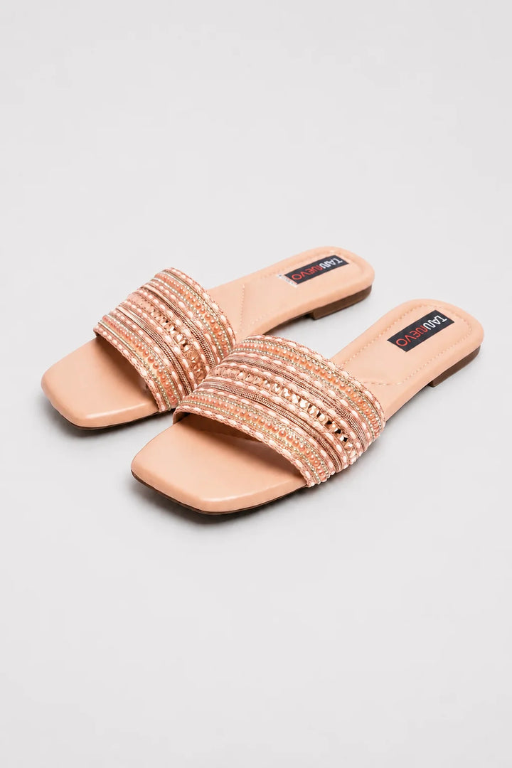 Modern Peach Flat Slipper