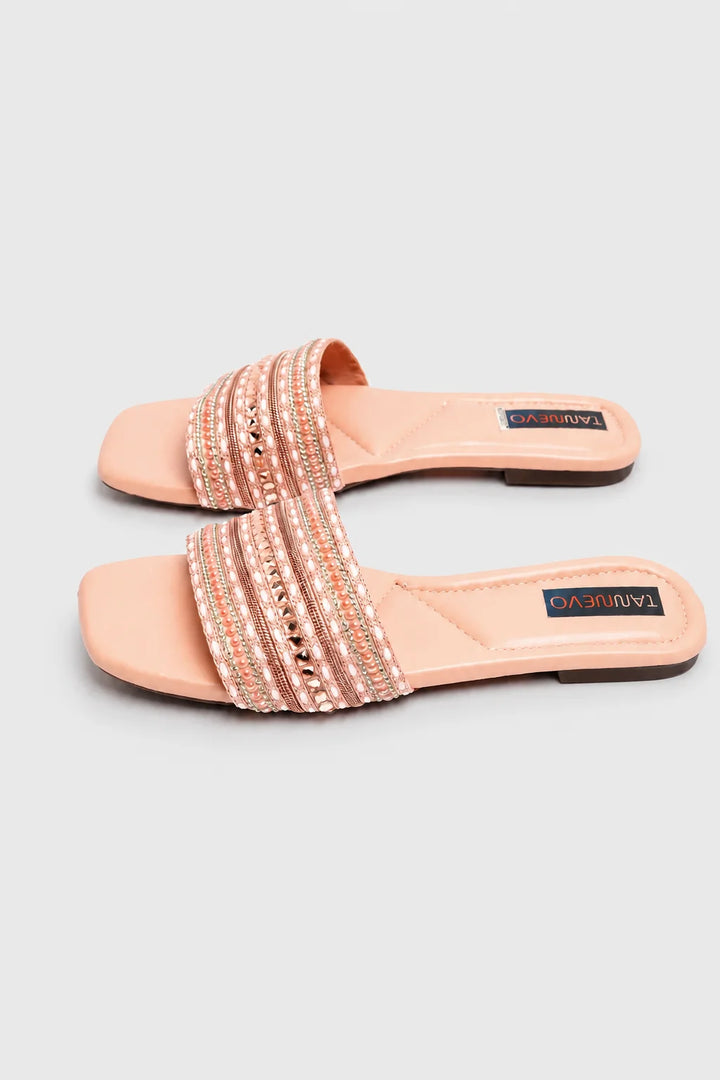 Modern Peach Flat Slipper