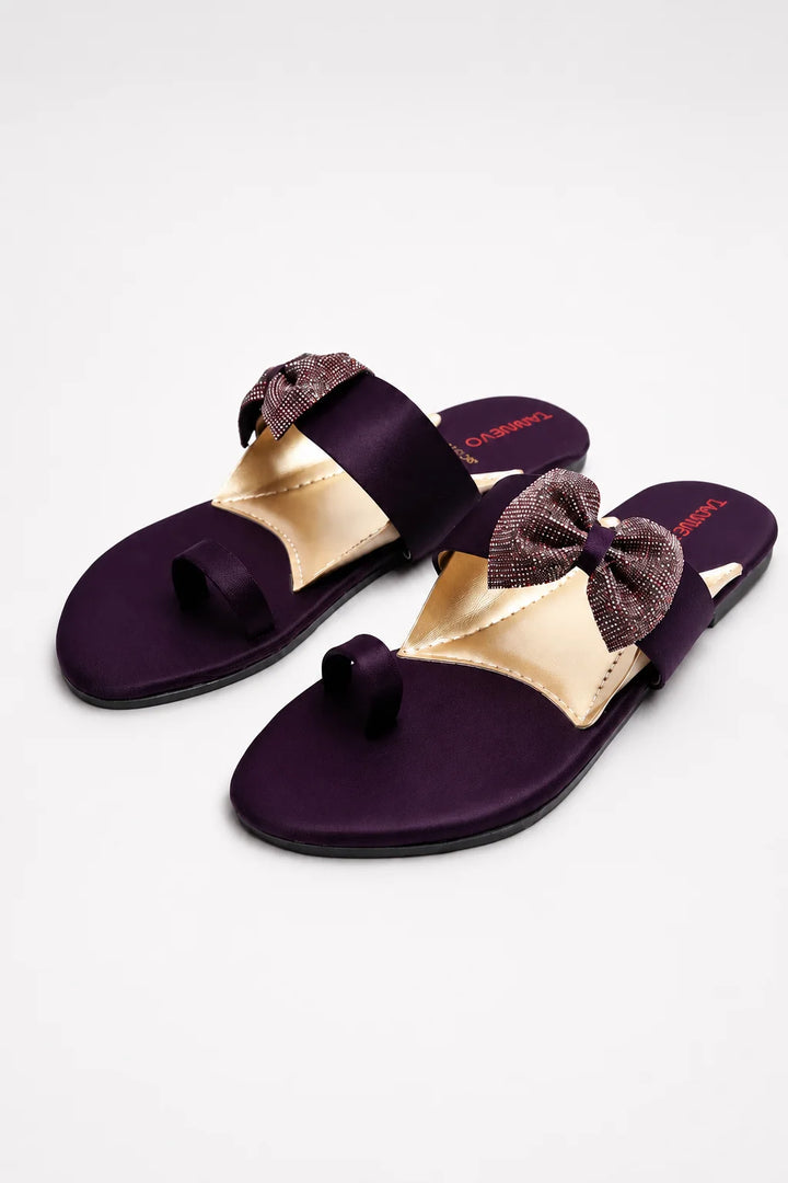Elegant Purple Stylish Slipper