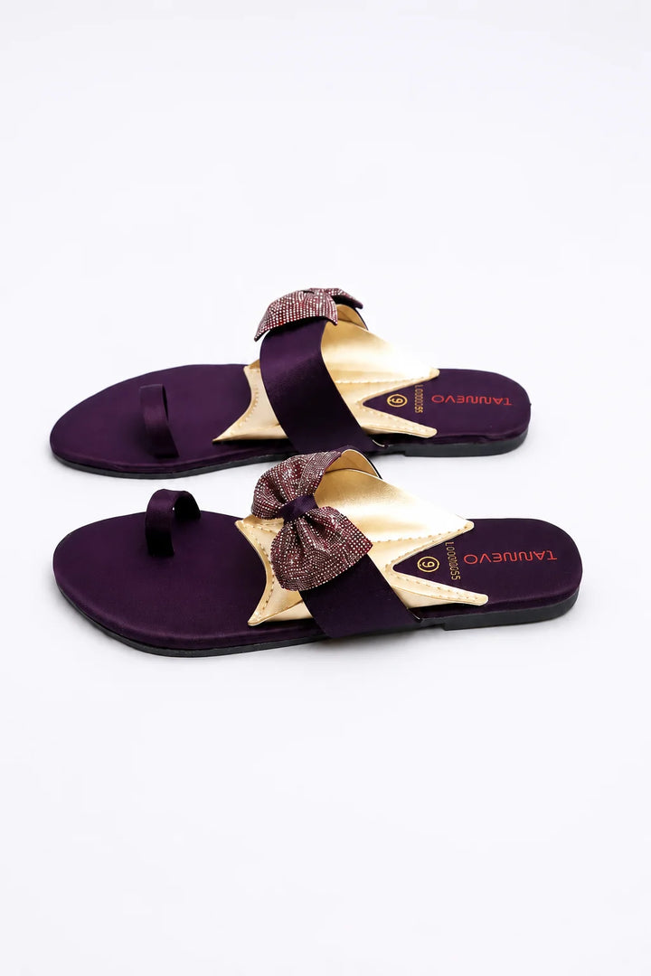 Elegant Purple Stylish Slipper