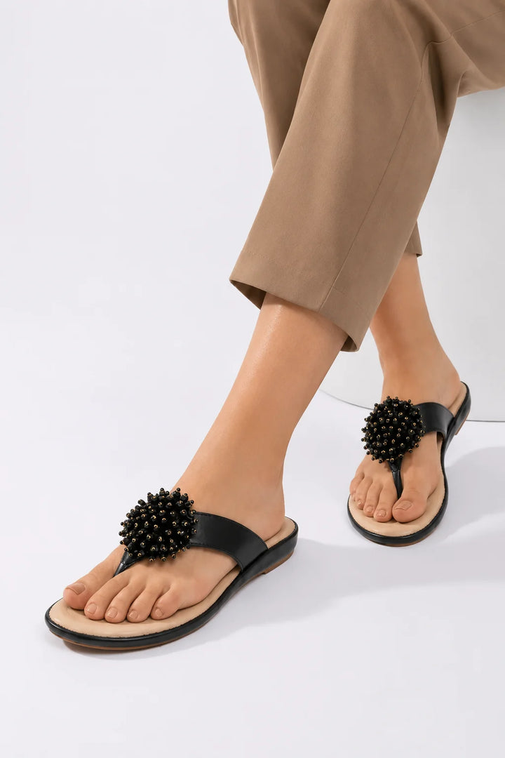Minimal Black Premium Medicated Slipper
