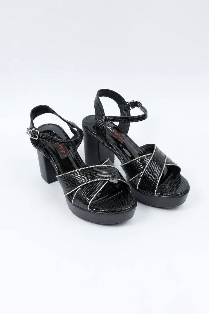 Luxury Black Fashion Sandal