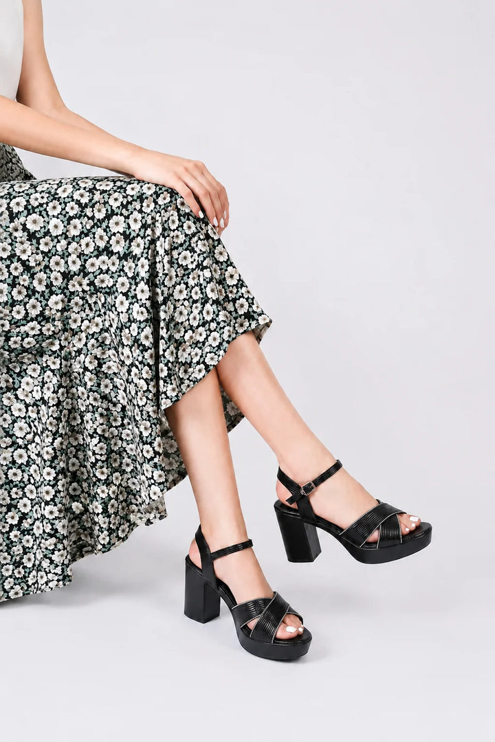 Luxury Black Fashion Sandal