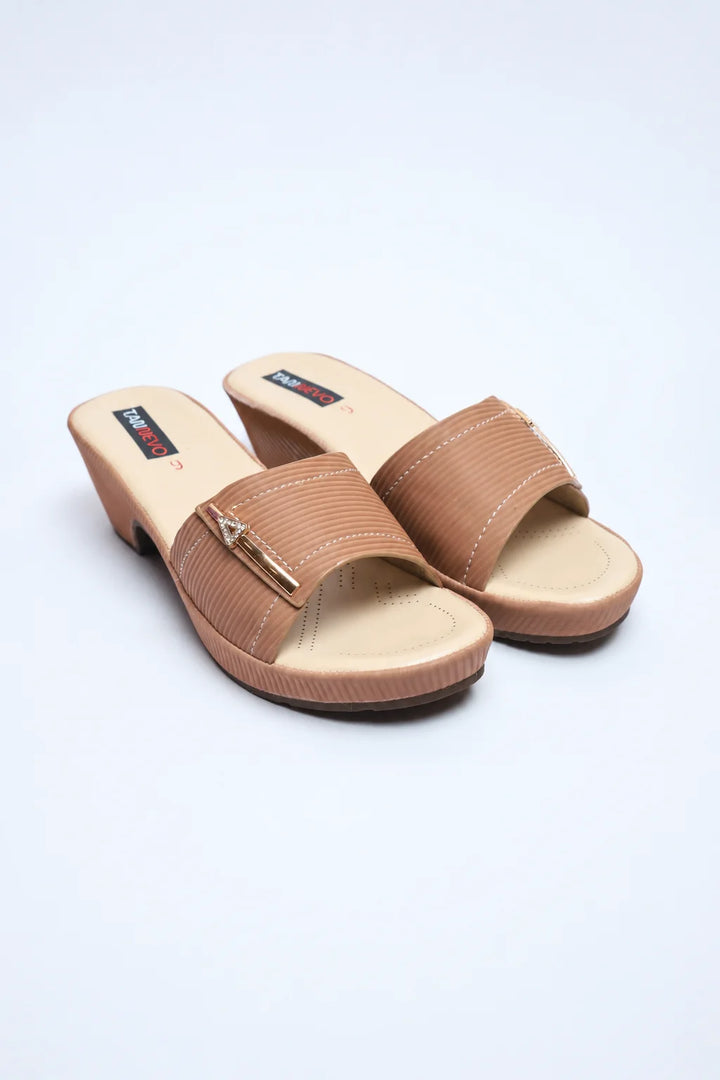 Stylish Brown Comfort Medicated Slipper