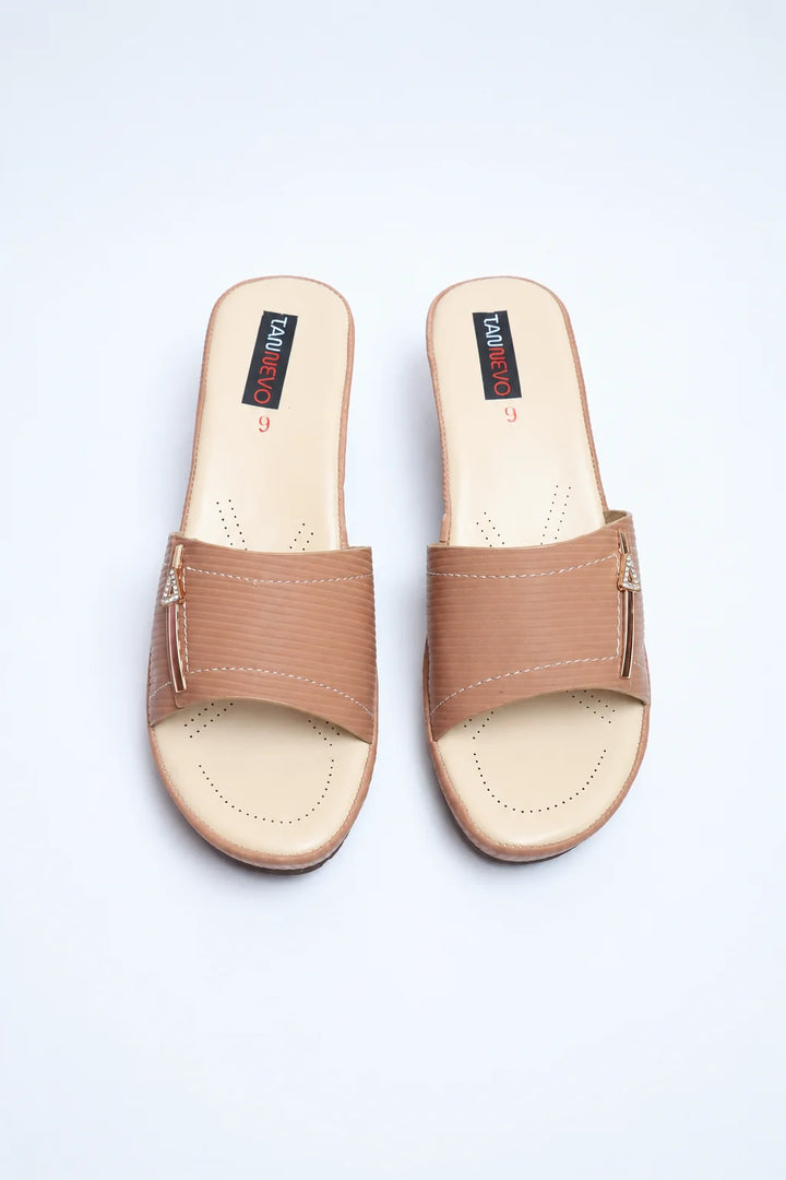 Stylish Brown Comfort Medicated Slipper