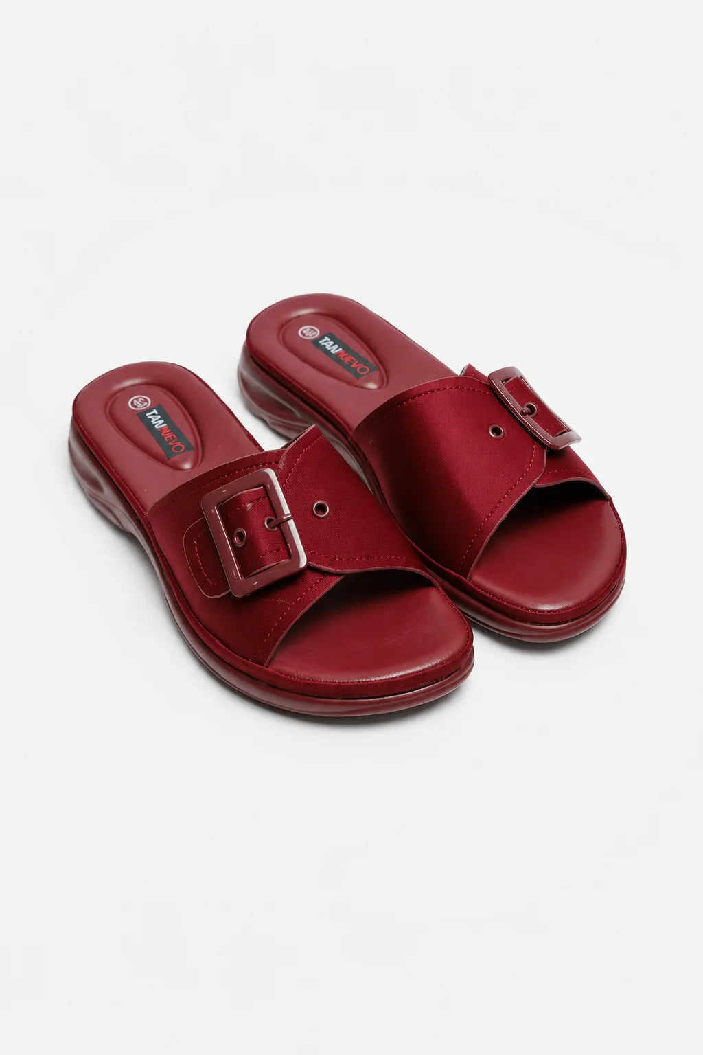 Maroon Classic PU Medicated Slipper