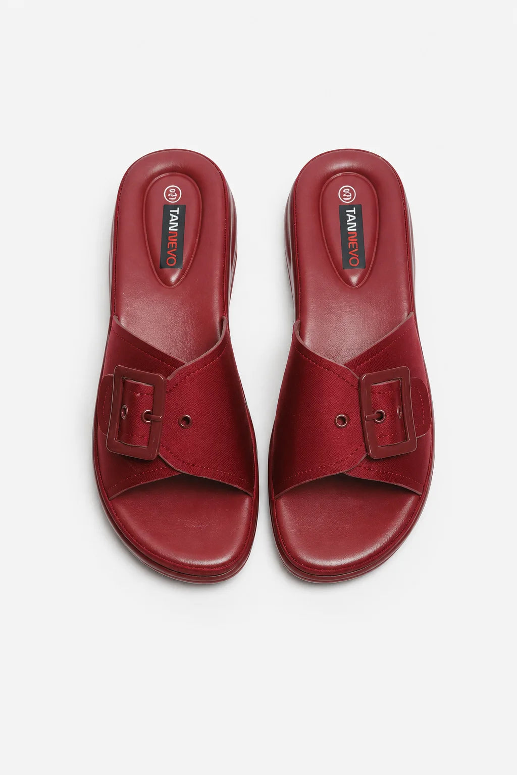 Maroon Classic PU Medicated Slipper