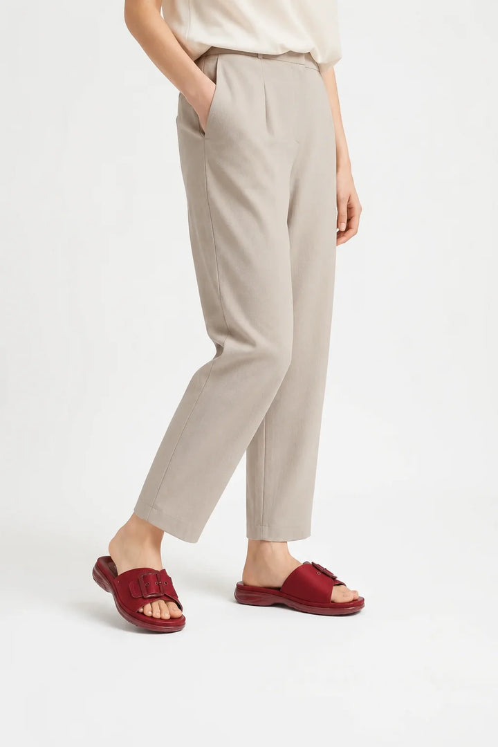 Maroon Classic PU Medicated Slipper