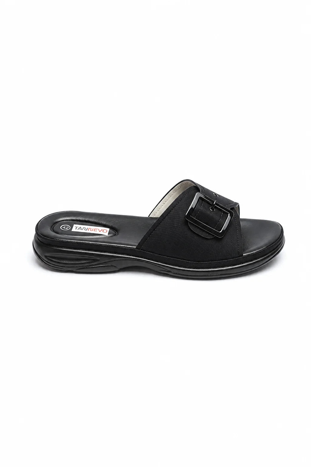Black Classic PU Medicated Slipper