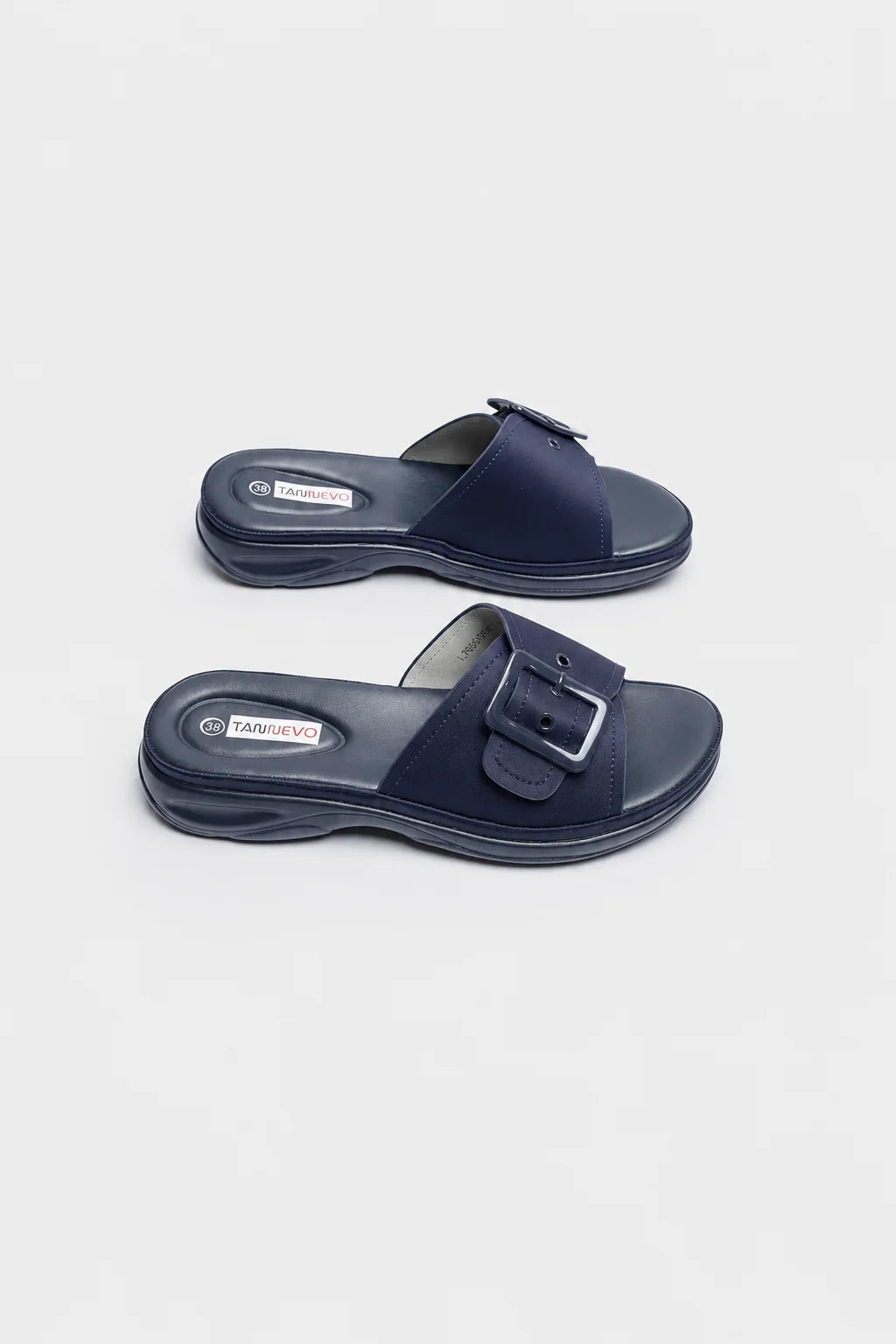 Navy Classic PU Medicated Slipper