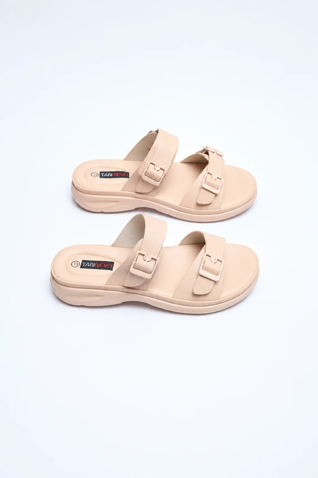 Cream Luxe PU Medicated Slipper