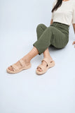 Cream Luxe PU Medicated Slipper