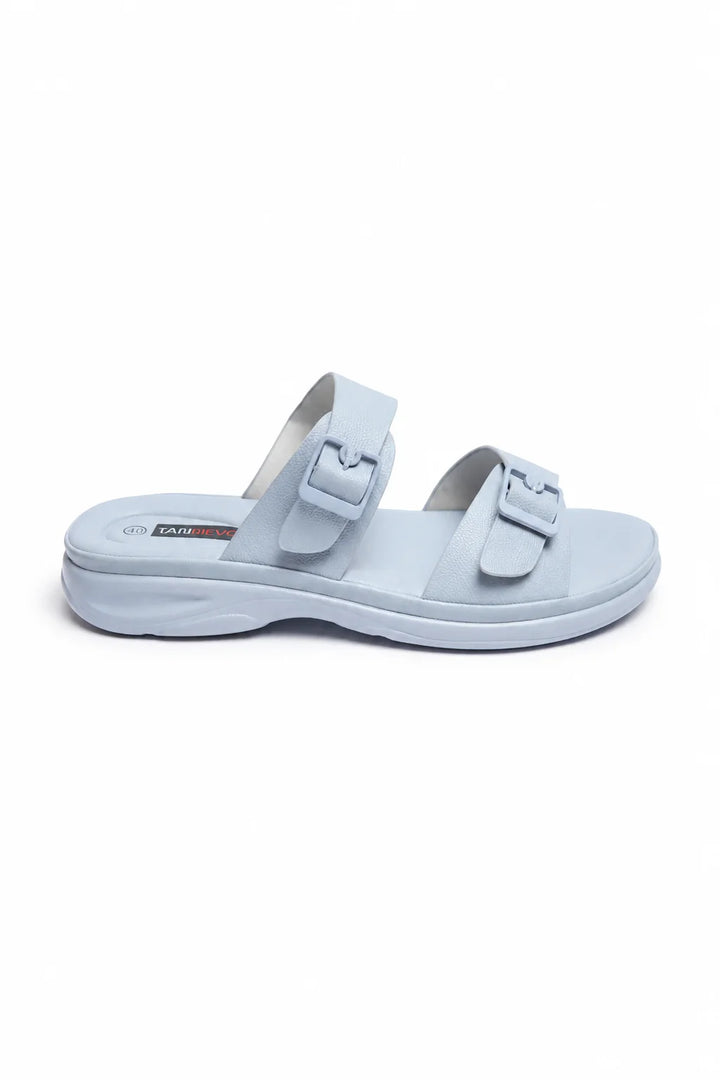 Blue Luxe PU Medicated Slipper