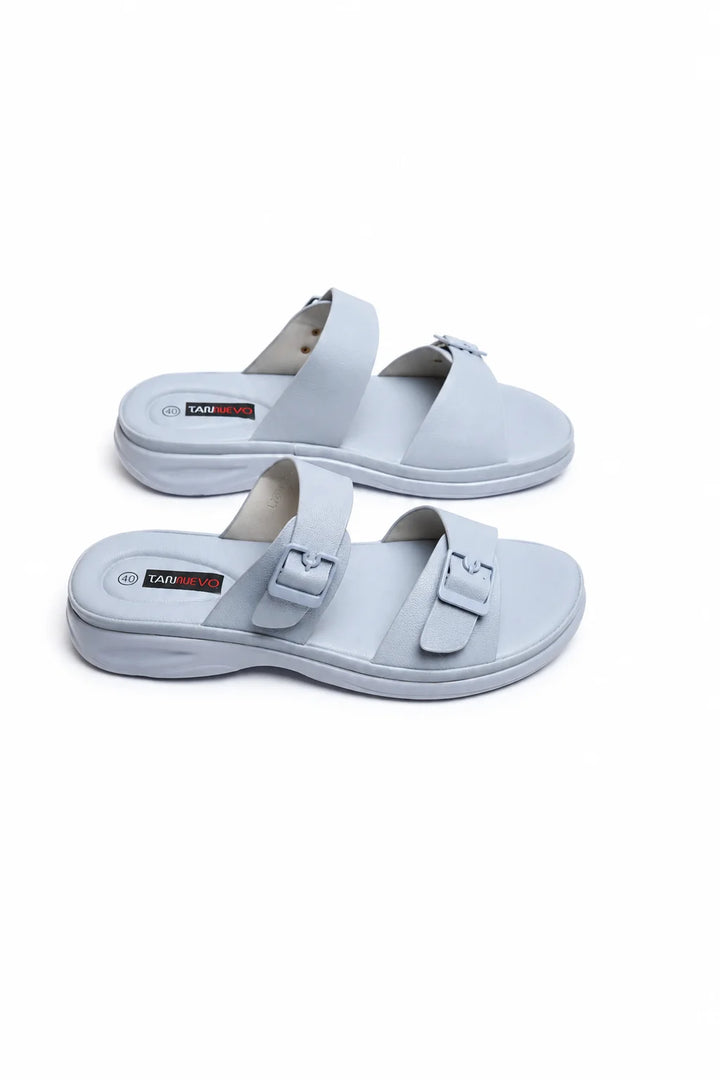 Blue Luxe PU Medicated Slipper