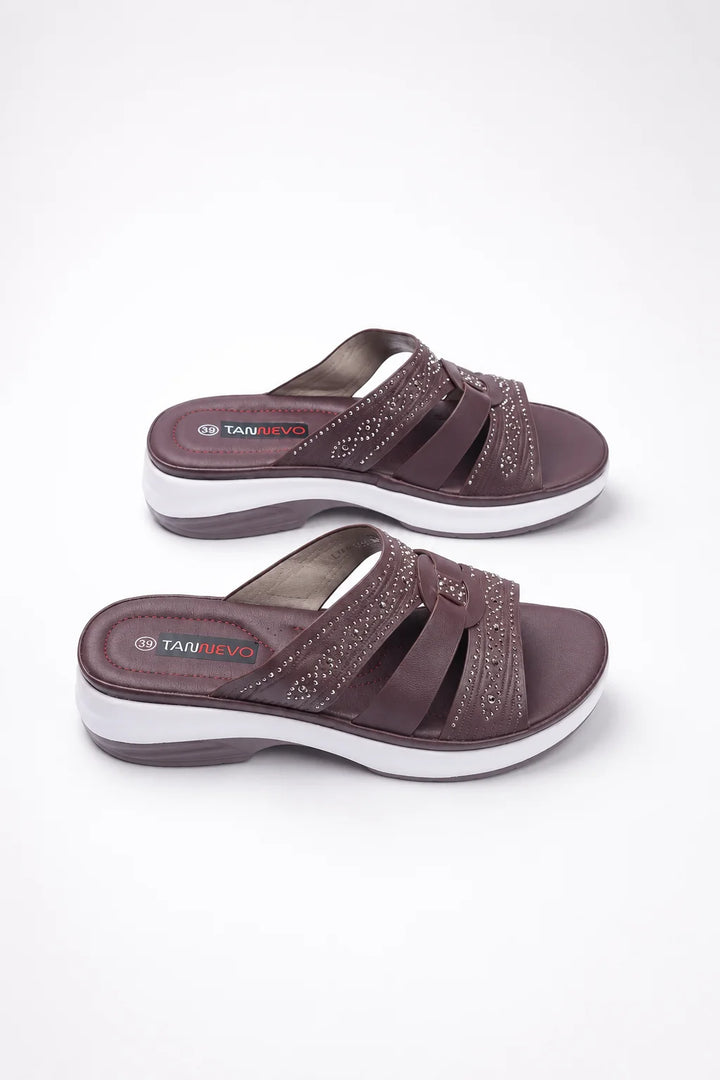 Coffee Trend PU Medicated Slipper