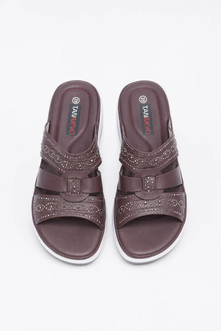 Coffee Trend PU Medicated Slipper