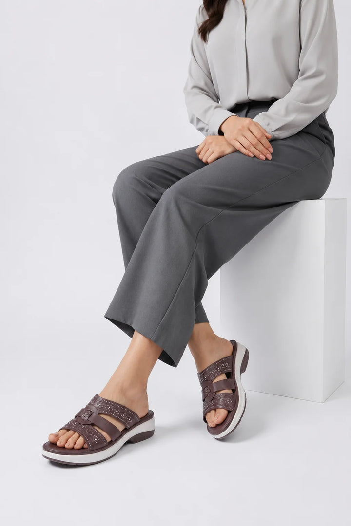 Coffee Trend PU Medicated Slipper