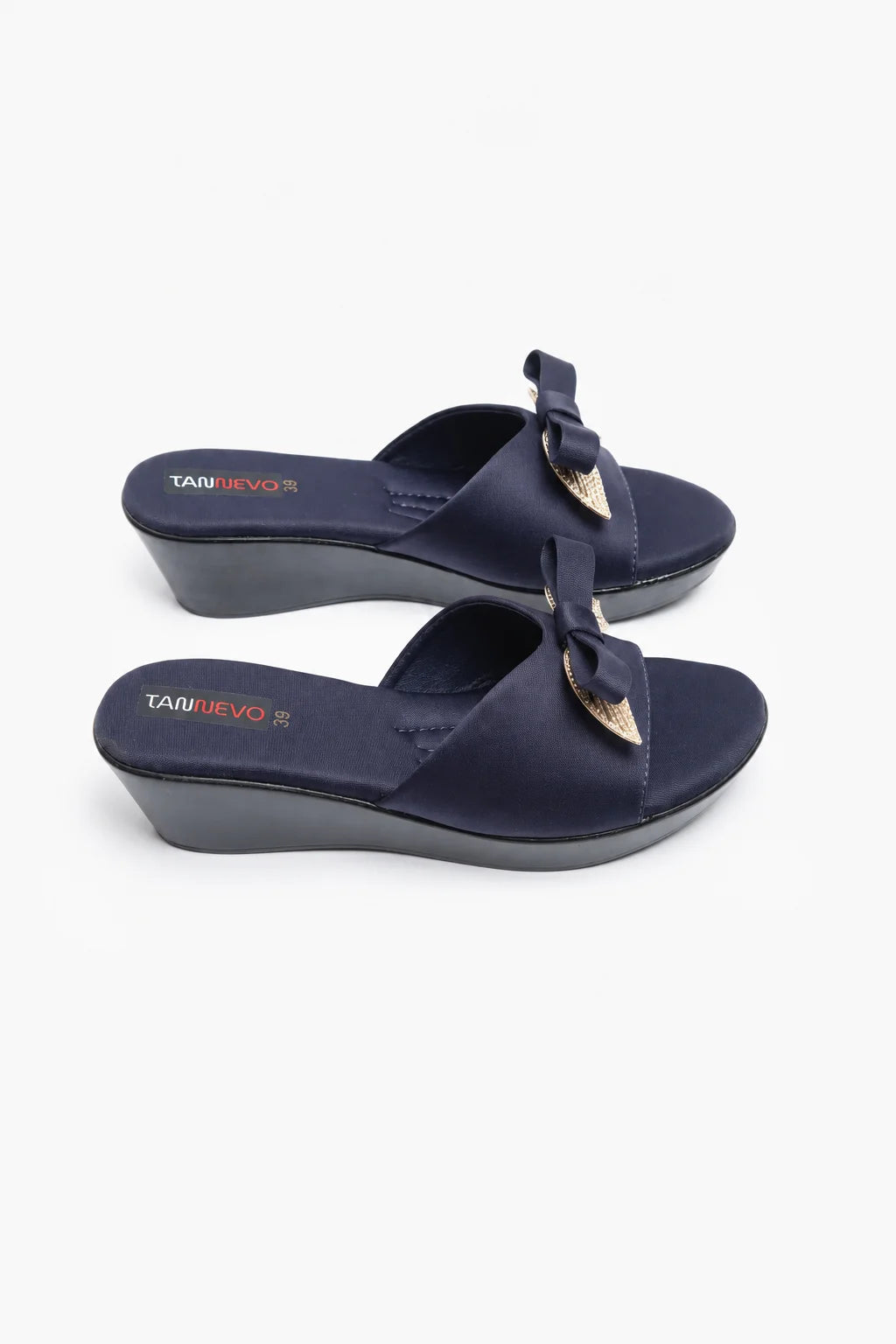 Navy Premium PU Medicated Slipper