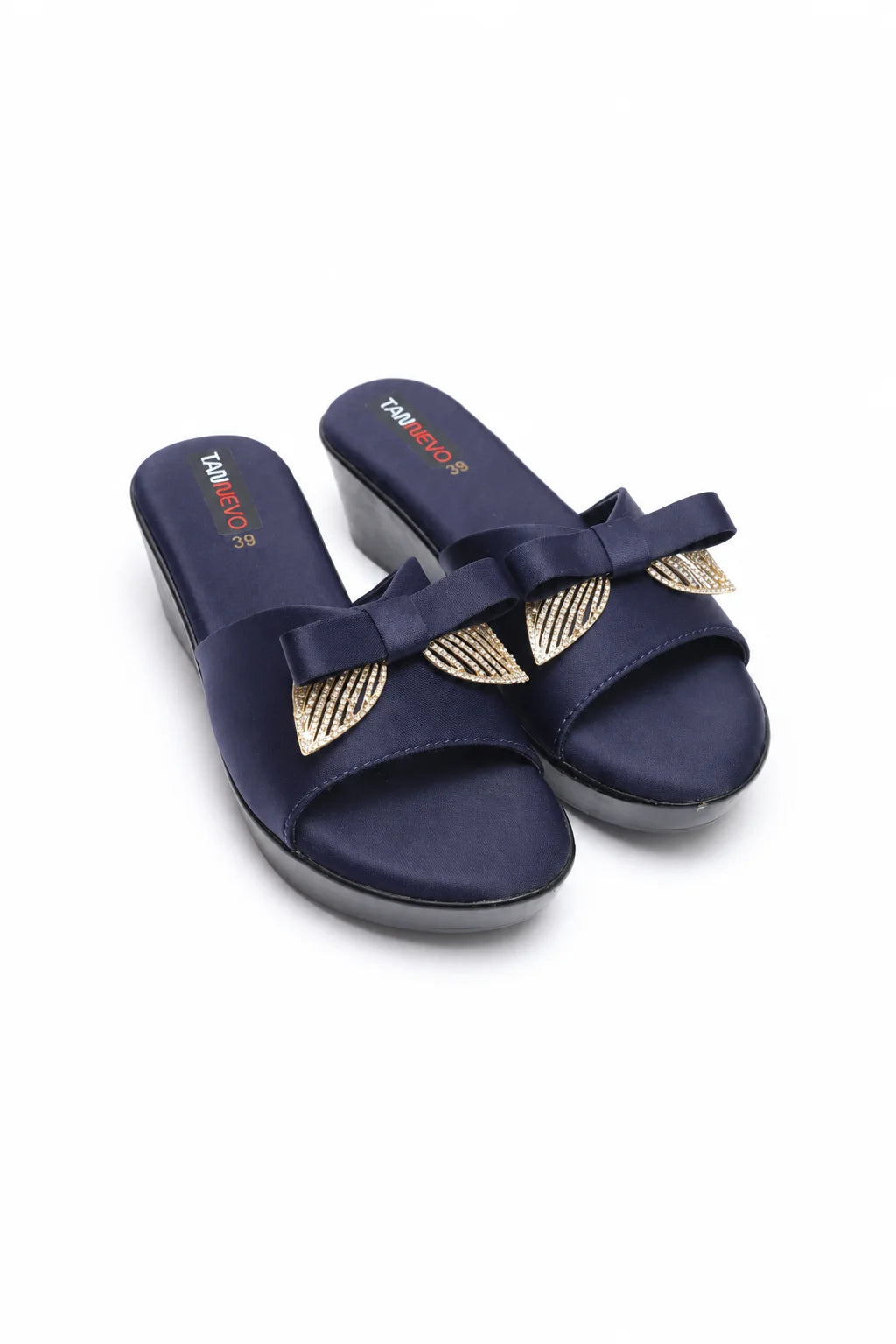 Navy Premium PU Medicated Slipper