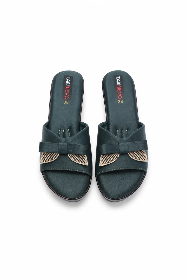 Green Premium PU Medicated Slipper
