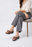 Coffee Premium PU Medicated Slipper