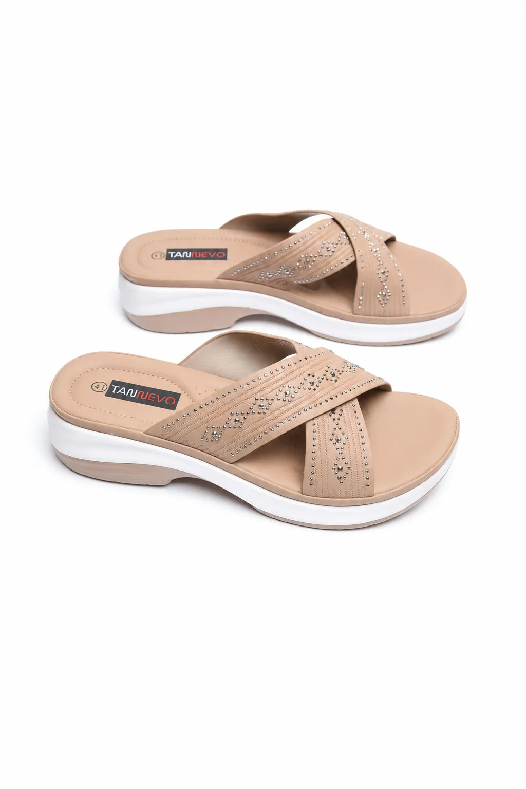 Khaki Chic PU Medicated Slipper