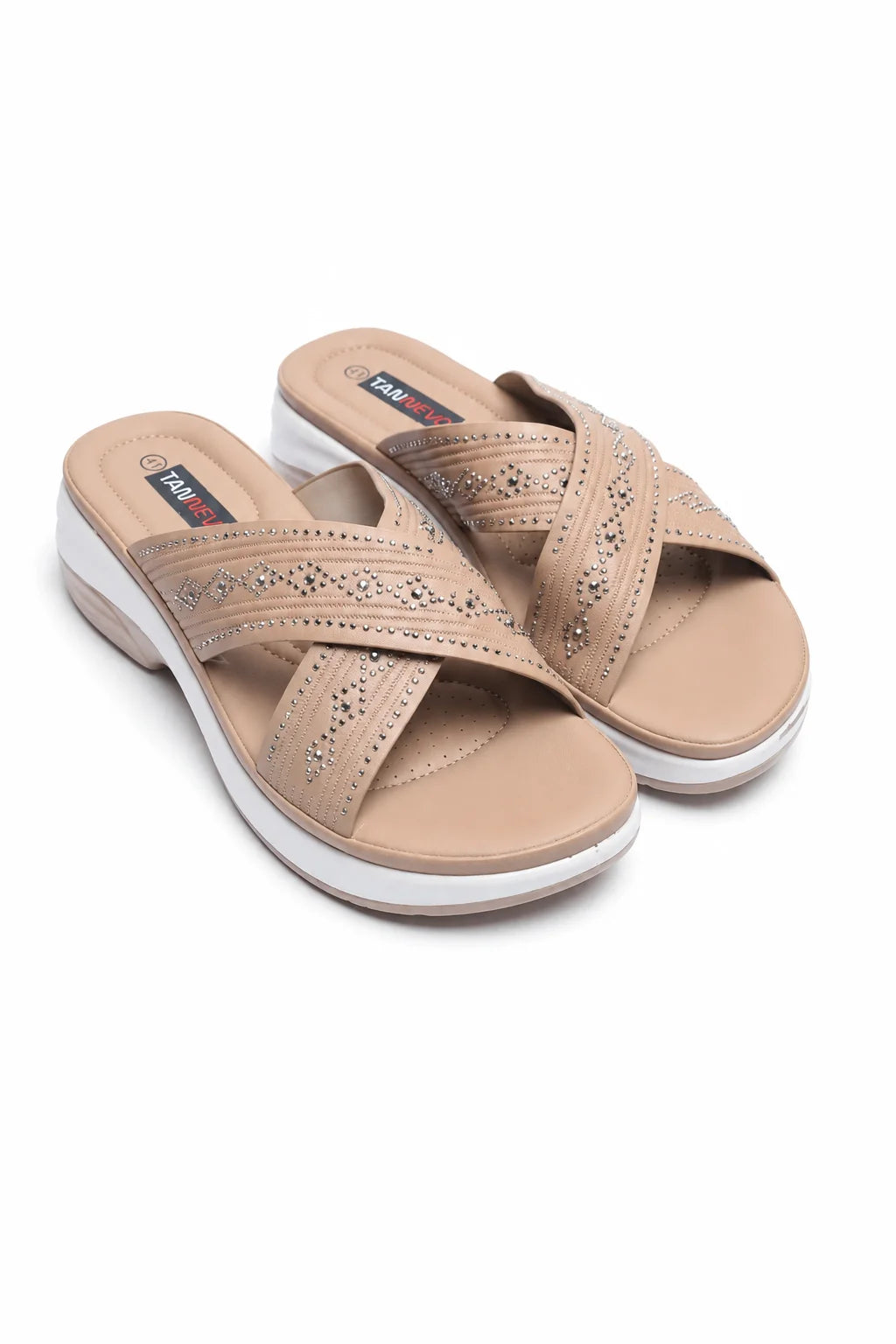 Khaki Chic PU Medicated Slipper