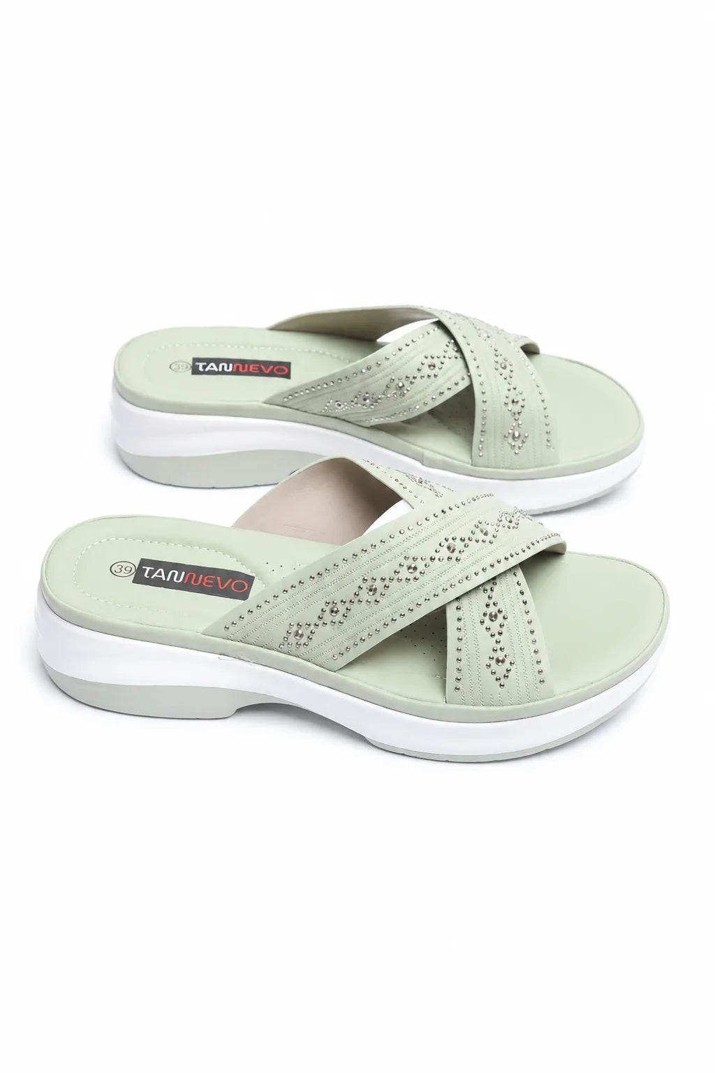 Green Chic PU Medicated Slipper