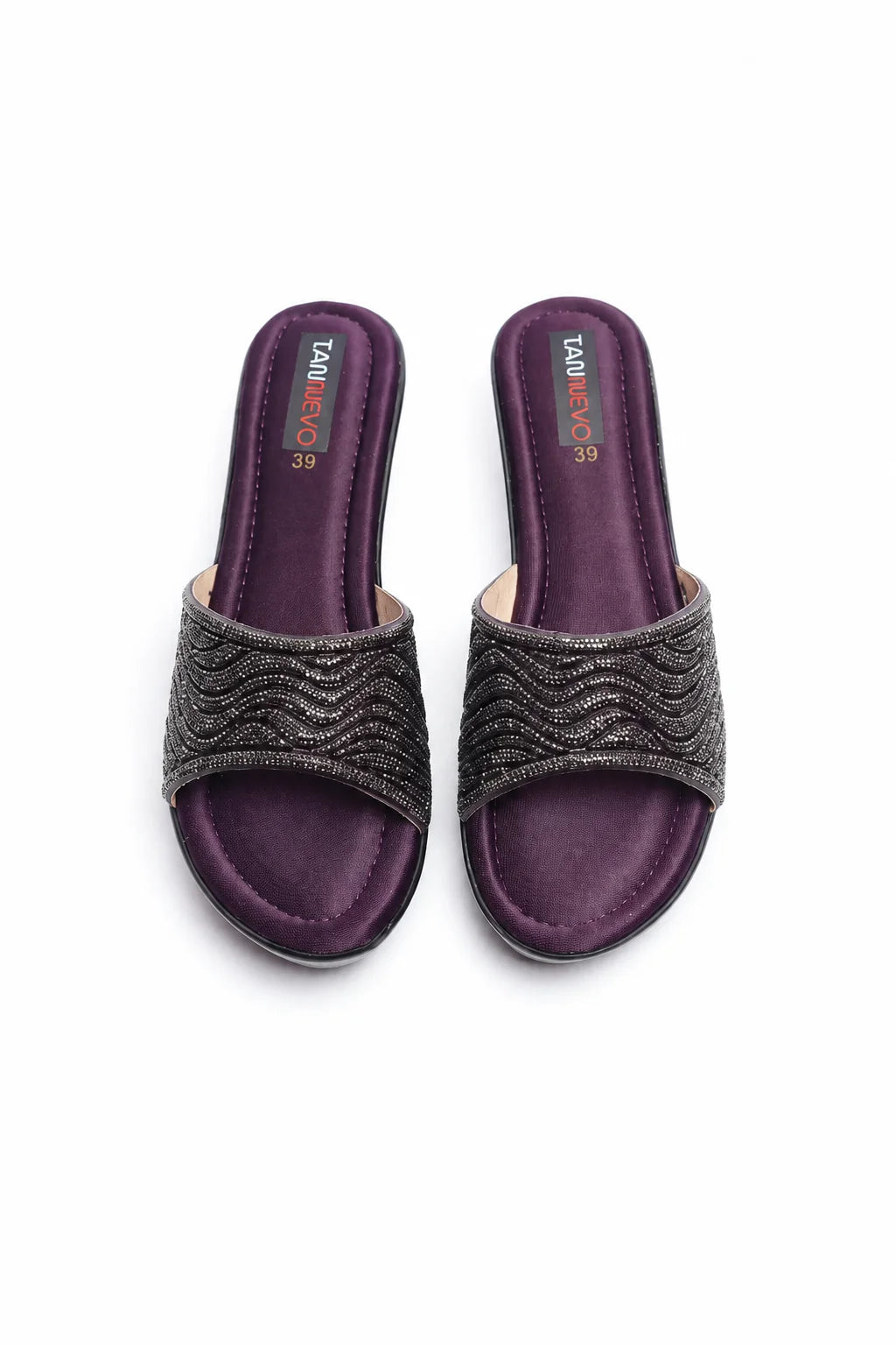 Purple Minimal PU Medicated Slipper
