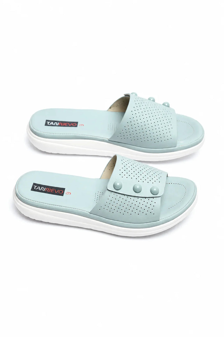 Blue Comfort PU Medicated Slipper