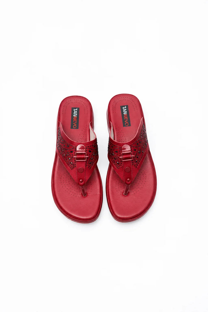 Maroon Premium PU Medicated Chappal