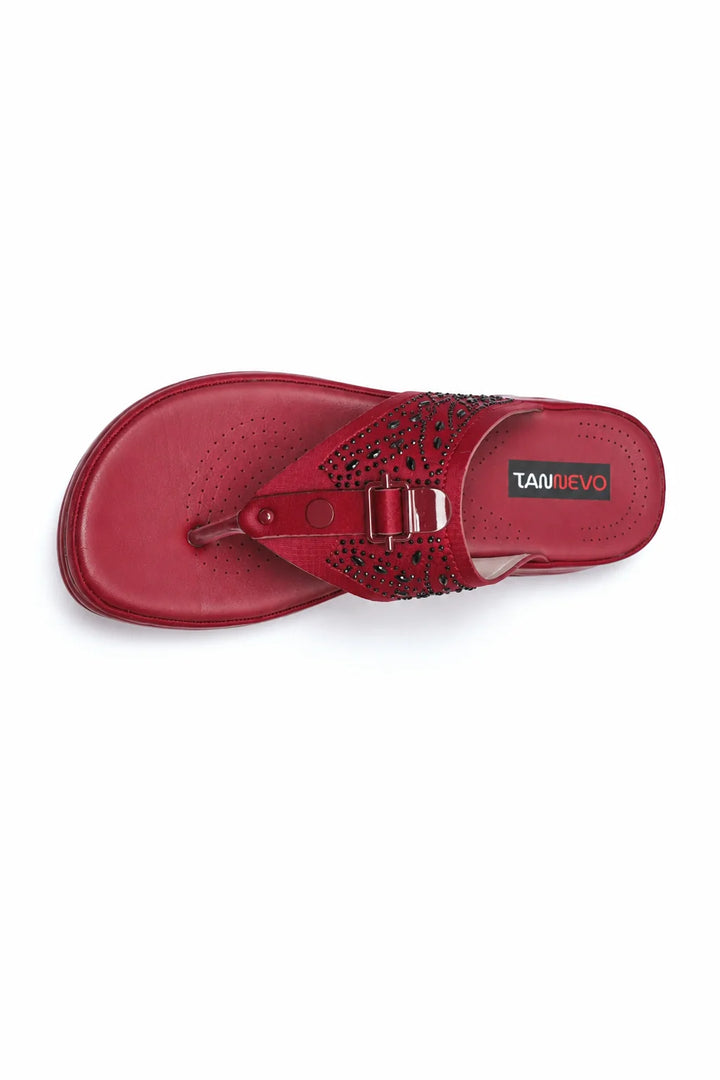 Maroon Premium PU Medicated Chappal