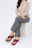 Maroon Premium PU Medicated Chappal