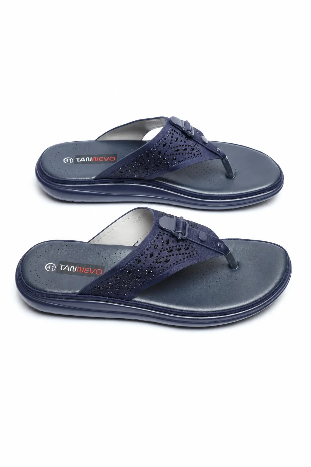 Navy Premium PU Medicated Chappal